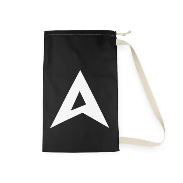 Monogram Laundry Bag — Blue Drawstring Bag with Bold 'A'