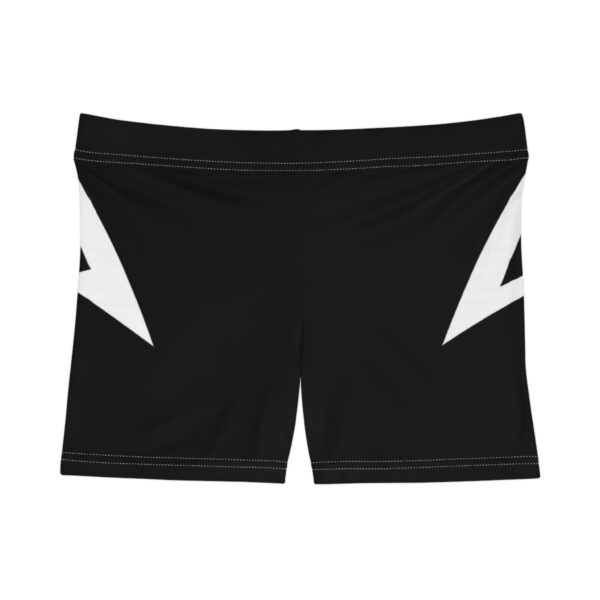 Women's AOP Shorts — Minimal Black Triangle Accent